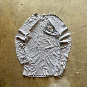 Vintage 90s Catalyst Waffle Knit Thermal Long Sleeve Shirt - Gray Large